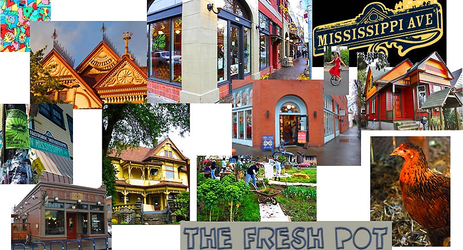 Collage of Mississippi Neighborhood Portland