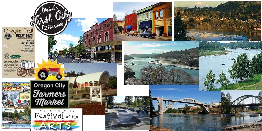 Oregon City collage of photos