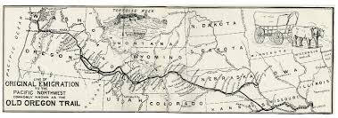 The Oregon Trail map