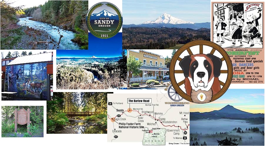 Photo tour of the city of Sandy Oregon