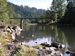 Where Sandy River meets the Columbia River