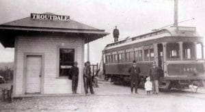 The street car from Sellwood to Troutdale