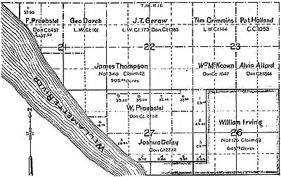 Irvington_Portland_Donation_Land_Claim_map