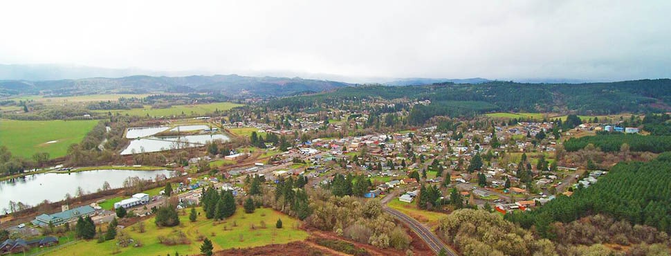 Willamina from above