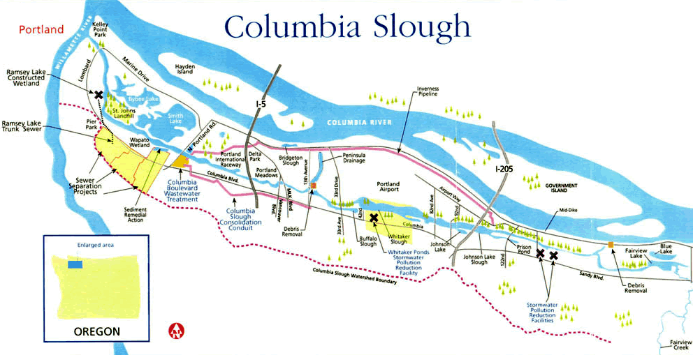 columbia slough east portland