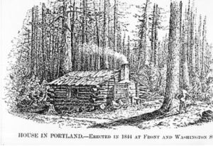 first house in portland 1844 front & washington